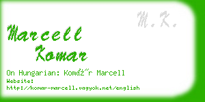 marcell komar business card